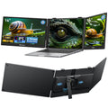 Blackview Ultra‑Slim Laptop Screen Extender, 14" 1080P FHD IPS Triple Portable Monitor, 3.37 lbs Lightweight Dual Display for 13"‑17.3" Laptops, USB‑C Plug&Play, Supports Windows, Mac, Android