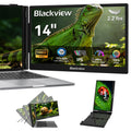 Blackview 14" Laptop Screen Extender, FHD 1080P IPS Portable Monitor for 13-17.3" Laptops, Built-in Speaker, USB-C/HDMI Plug and Play, Lightweight 2.2lbs Compatible with Windows Mac Switch PS5