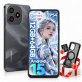 Blackview WAVE 9C Unlocked Cell Phone,4G Sim-Free & Unlocked Mobile Phones,12GB+64GB/2TB,Android 15 Phone 13MP+8MP AI Camera,5000mAh/10W,Fingerprint//Face ID,5G WiFi/GPS/OTG Smartphone
