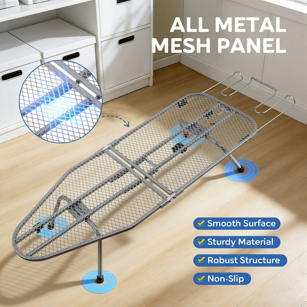 Doulami Ironing Board Tabletop Ironing Board with Iron Rest Portable Folding Iron Board for Dorms Apartment Travel
